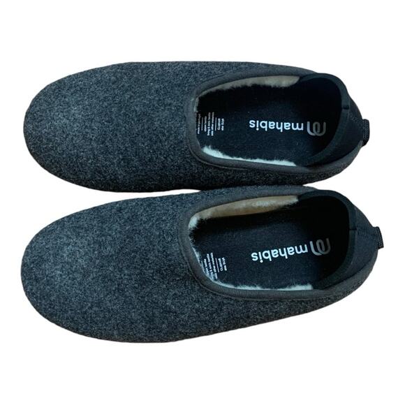 mahabis women's size eu 36 us 6 slip on curve classic slippers gray - Picture 1 of 8